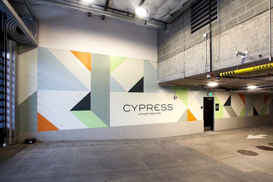 Cypress Garage Vinyl Wall Mural